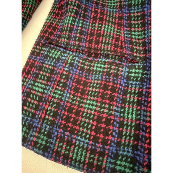 Vintage Joan Leslie Blazer Jacket Womens Size 16P Petite Wool Blend 80s - Picture 9 of 11